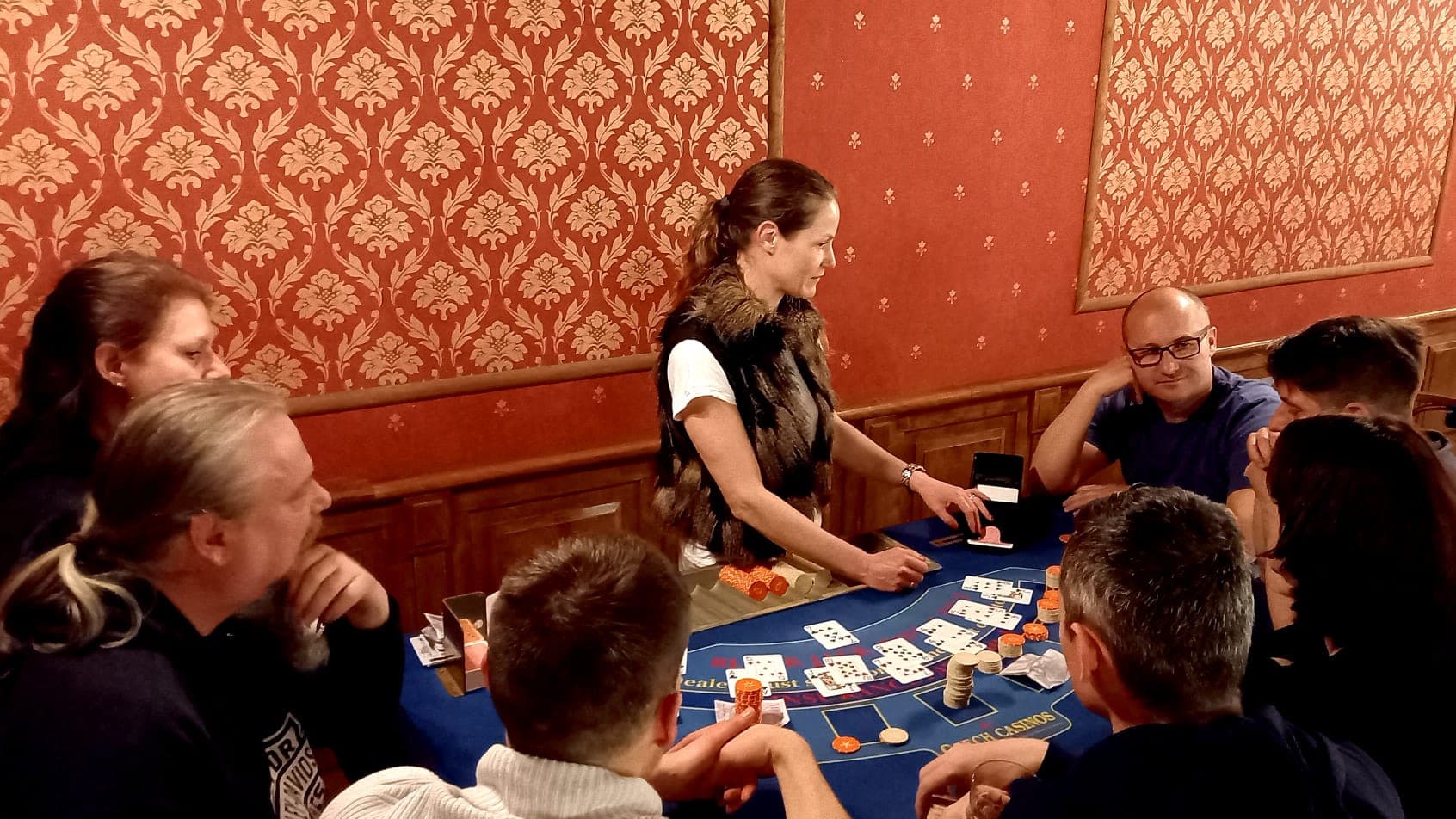 Black Jack u herního stolu